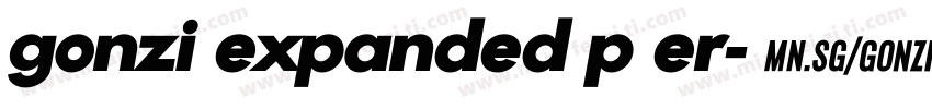 gonzi expanded p er字体转换